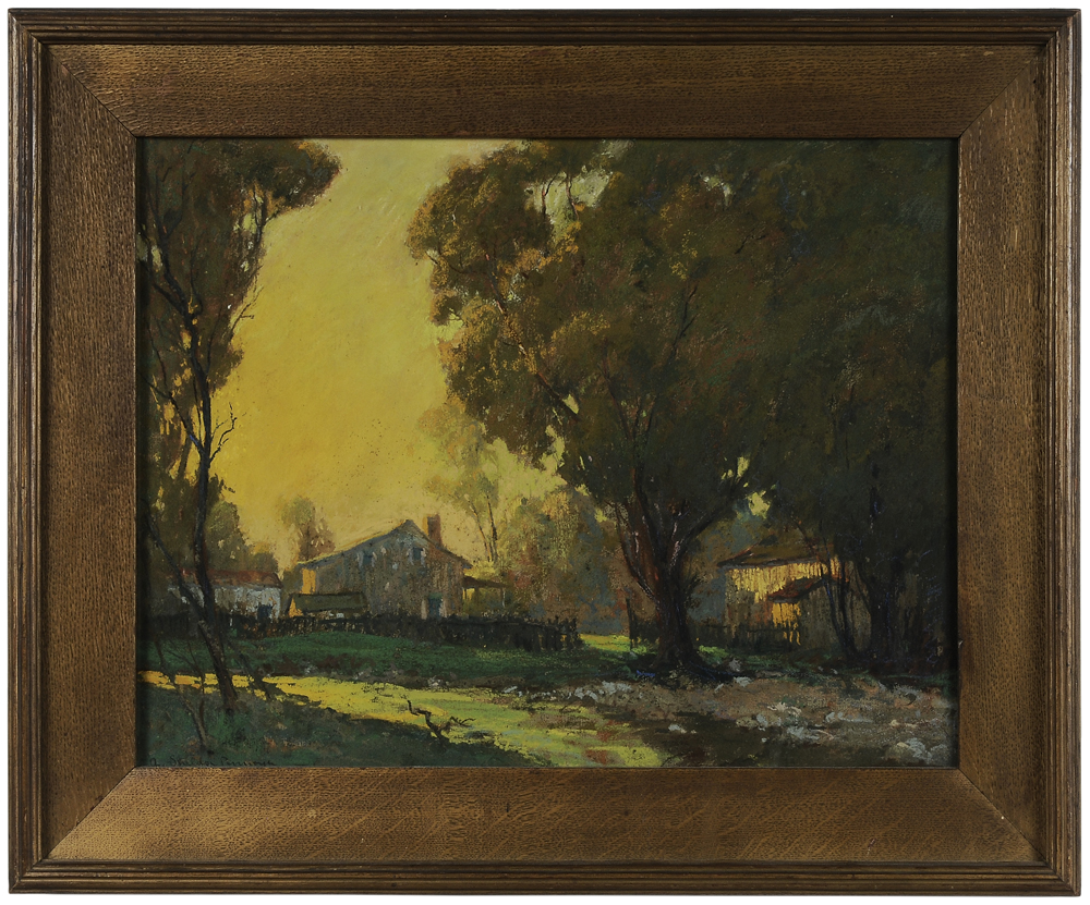 Appraisal: Albert Sheldon Pennoyer American - Farmstead at Sunrise signed lower