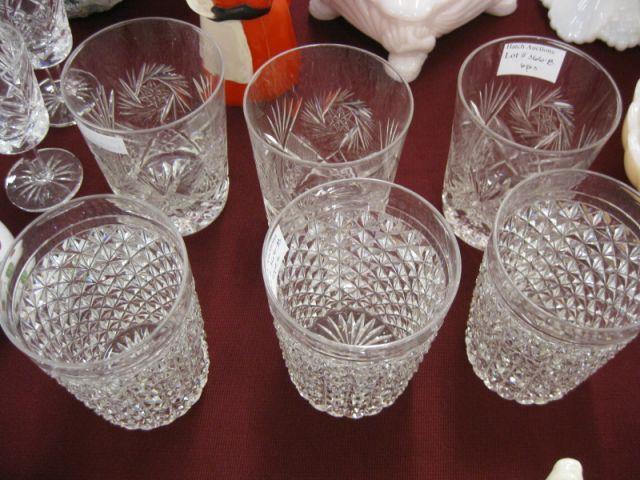 Appraisal: Cut Glass Tumblers brilliant period signed Hawkes