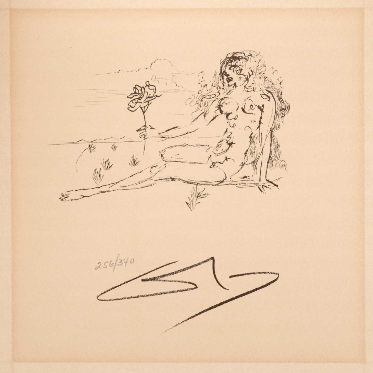 Appraisal: SALVADOR DALI NUDE LITHOGRAPH Salvador Dali Spanish - untitled nude