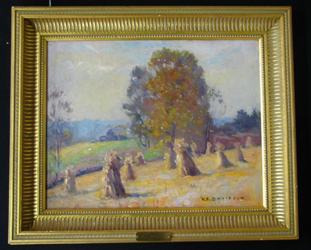 Appraisal: Homer Gordon Davisson IN - x Oil on Board Signed