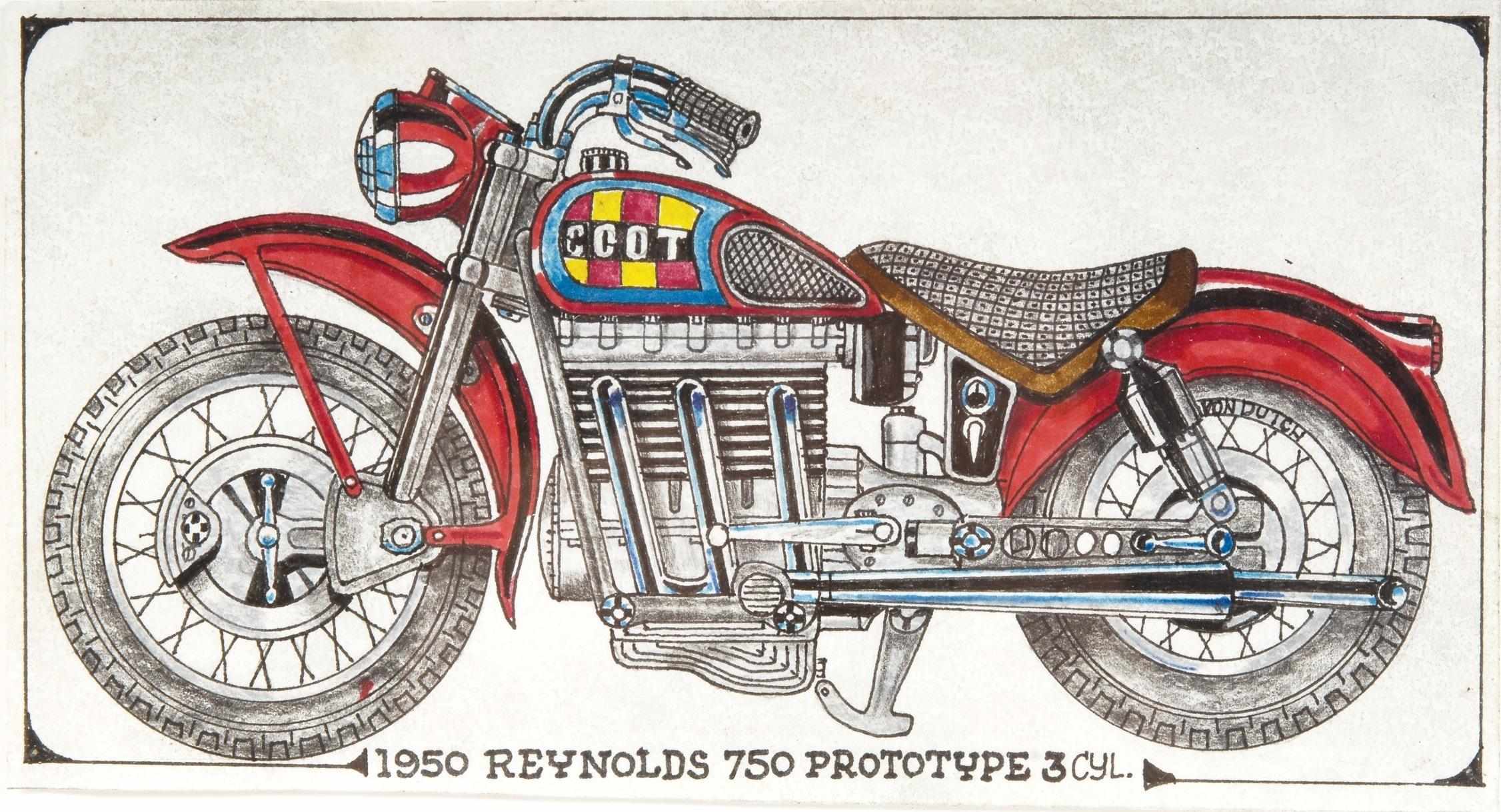 Appraisal: Von Dutch original artwork - '' s Reynolds prototype'' pen