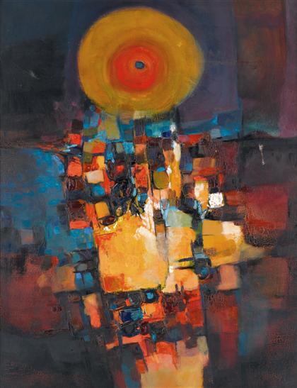 Appraisal: PAUL KEENE american b UNTITLED-ABSTRACT Signed 'Keene' bottom right oil