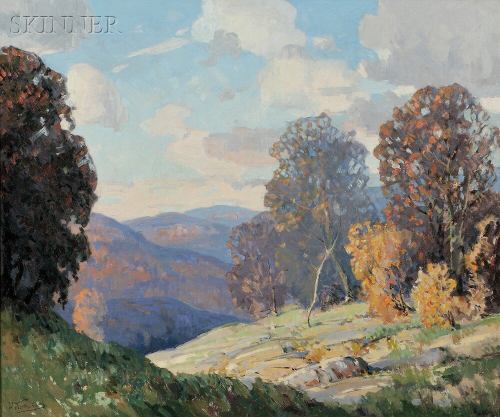 Appraisal: Walter Koeniger American - Autumn in the Hills Near Woodstock