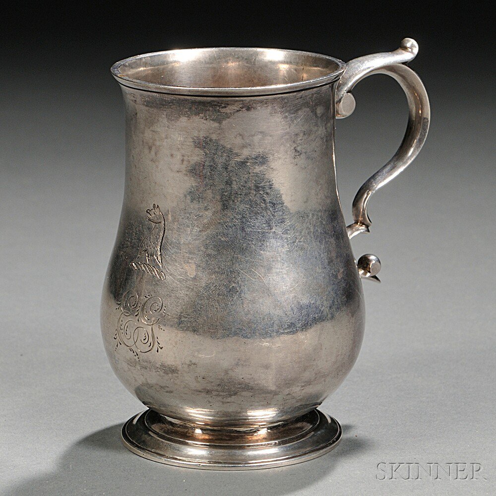 Appraisal: Small Silver Cann John Andrew - Salem Massachusetts c the