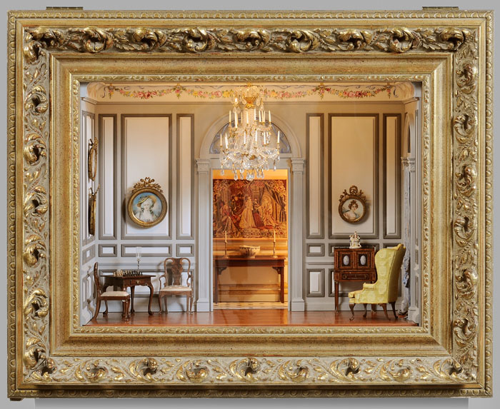 Appraisal: Louis XVI Style Miniature Salon de Jeux American late th