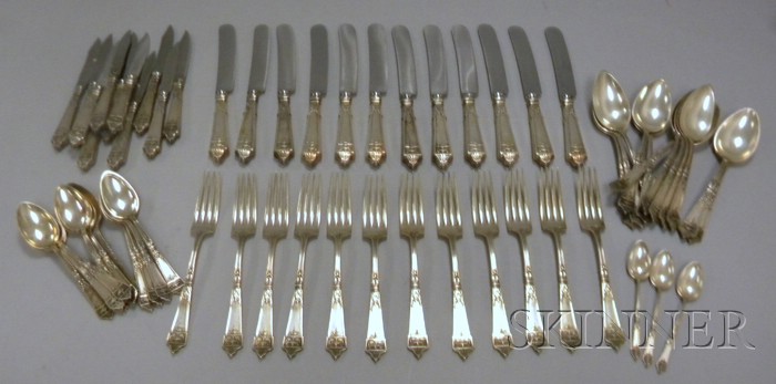 Appraisal: Partial Gorham Sterling Lansdowne Flatware Service approx pieces Actual count