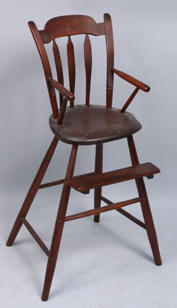 Appraisal: Early th Century child's highchair x x Provenance descendants of