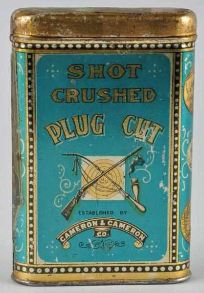 Appraisal: Shot Crushed Plug Cut Tobacco Tin Description Rare Condition Excellent