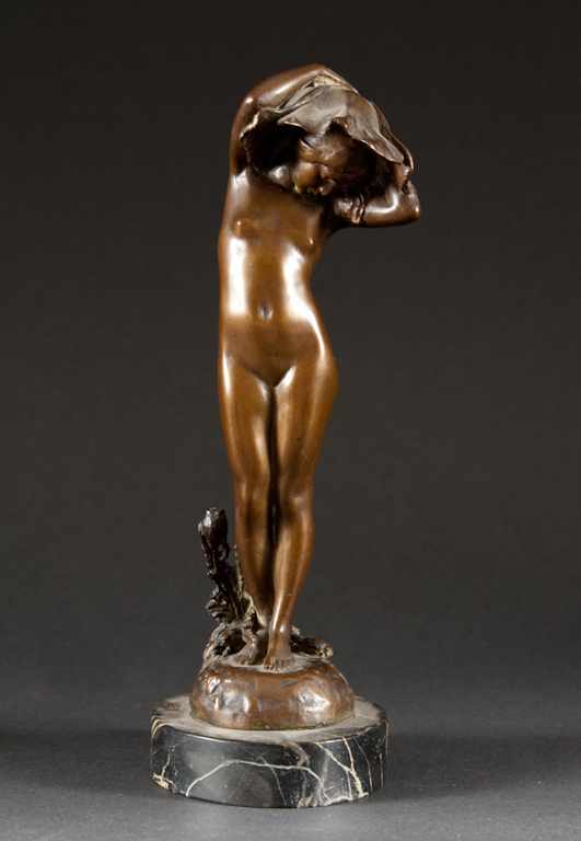 Appraisal: Edward Berge American - Poppy bronze patinated bronze figure of