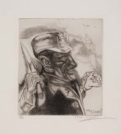 Appraisal: AMERICAN PRINTMAKERS Group of prints PHILIP EVERGOOD Miner drypoint Signed