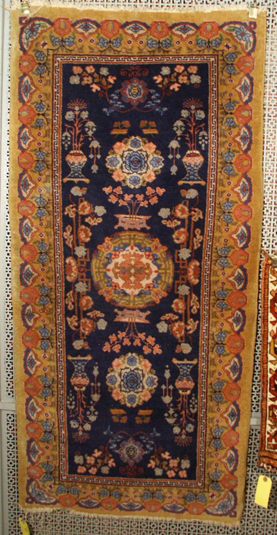 Appraisal: CHINESE STYLE SMALL RUG feet inches x feet inches