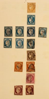 Appraisal: France Album from early imperforate definitives on Mint used Includes