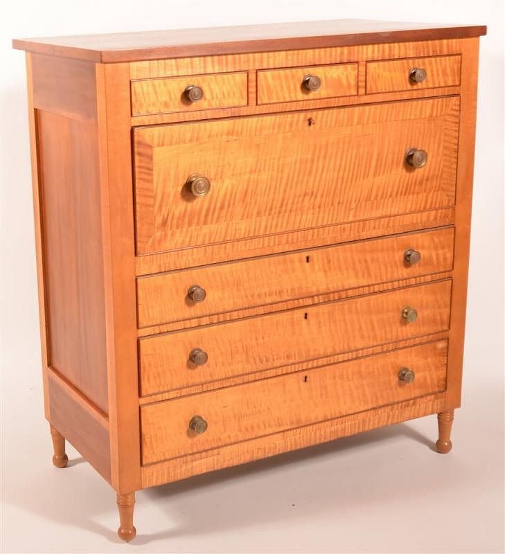 Appraisal: th C Empire Style Chest of Drawers th C Empire