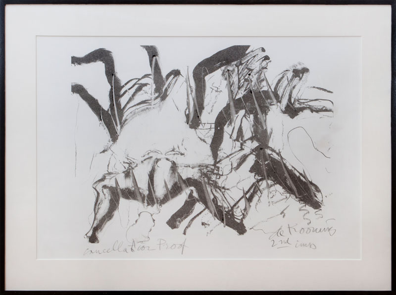 Appraisal: WILLEM DE KOONING - WOMAN AT CLEARWATER BEACH Lithograph in