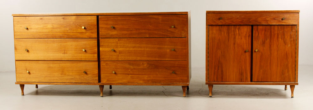 Appraisal: - Mid C Modern Chest of Drawers Lot of two