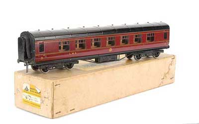 Appraisal: Exley K LMS Side Corridor all rd Passenger Coach running