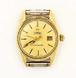 Appraisal: A gold capped lady's Omega Seamaster automatic wristwatch with round