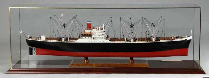 Appraisal: Cargo Ship American Scout Model Description Built using plank-on-frame construction