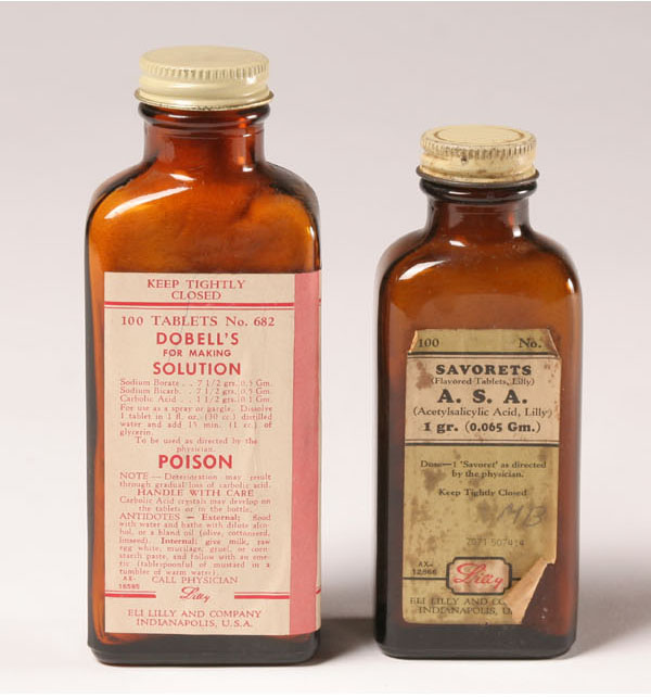 Appraisal: Lot of Lilly bottles pints milk bottles and poison Ovarian