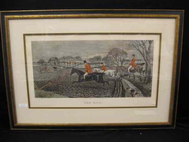 Appraisal: Fox Hunt Lithograph ''The Kill'' after T S H Walsh