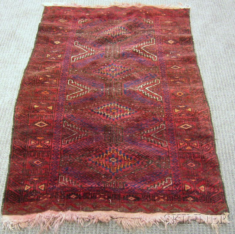 Appraisal: Afghan Rug Central Asia th century ft in x ft