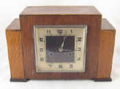 Appraisal: A s Oak eight day striking mantel clock x x