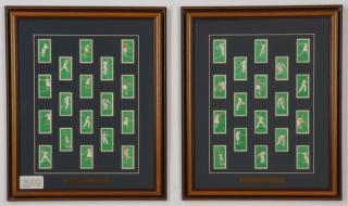 Appraisal: Framed collection British cigarette cards Pair of framed early th