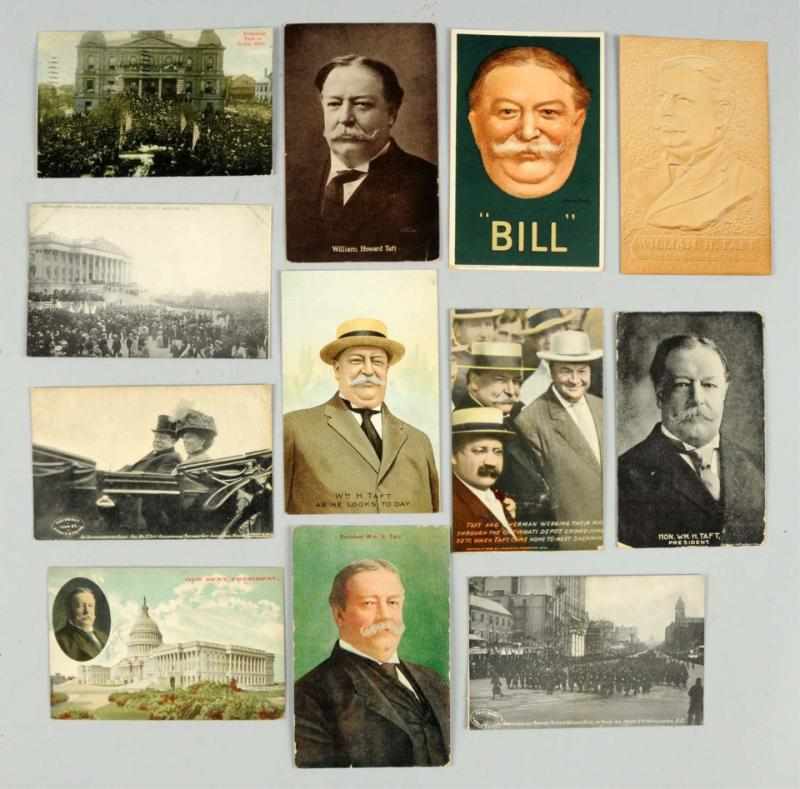 Appraisal: Lot of President William H Taft Postcards This lot consists