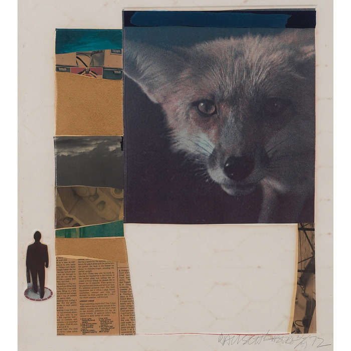 Appraisal: Robert Rauschenberg American - Untitled silkscreen x pencil signed and