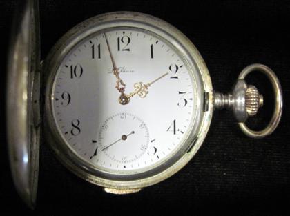 Appraisal: Silver hunting case pocket watch La Pharelate th century