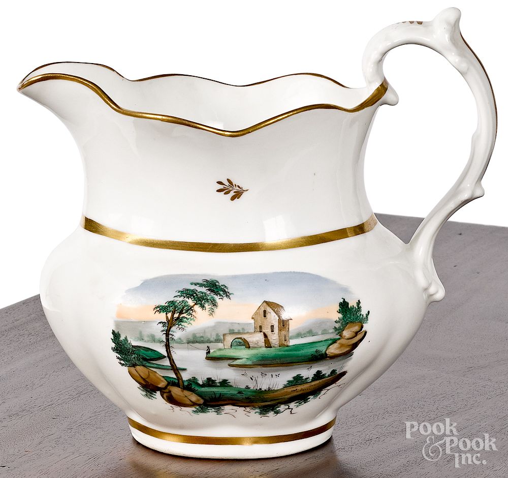 Appraisal: Philadelphia Tucker porcelain pitcher Exclusive on Bidsquare Philadelphia Tucker porcelain