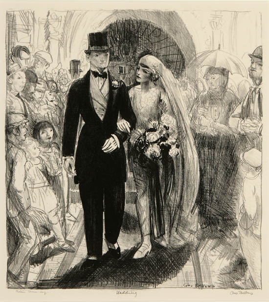 Appraisal: George Wesley Bellows American - Wedding Mason Lithograph - signed