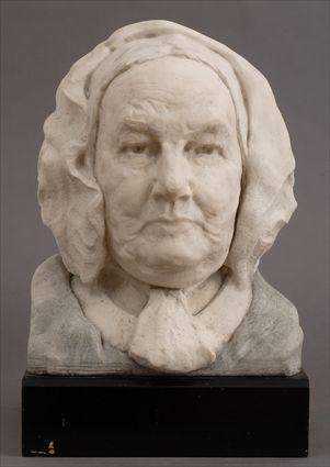 Appraisal: CHESTER BEACH - HEAD PORTRAIT OF THE ARTIST'S GRANDMOTHER Carved