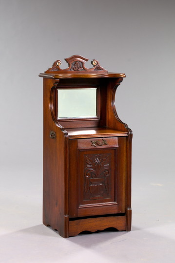 Appraisal: Continental Carved Mahogany Storage Cabinet fourth quarter th century the