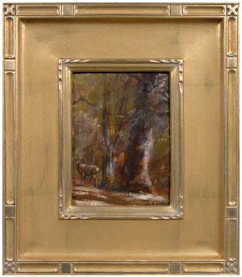 Appraisal: John Charles Terelak painting Vermont born deer in a woodland