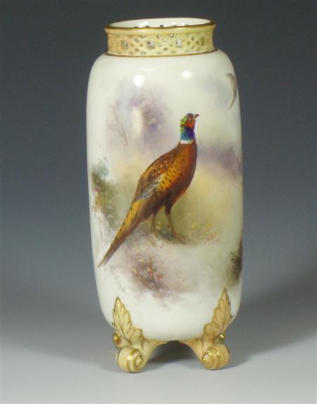 Appraisal: An early th century Royal Worcester vase Painted by James