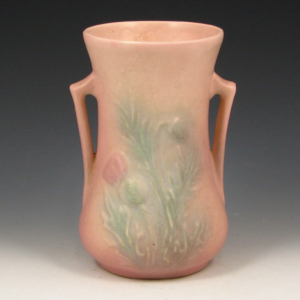 Appraisal: Hull Thistle - Vase - Mint Thistle vase in pink