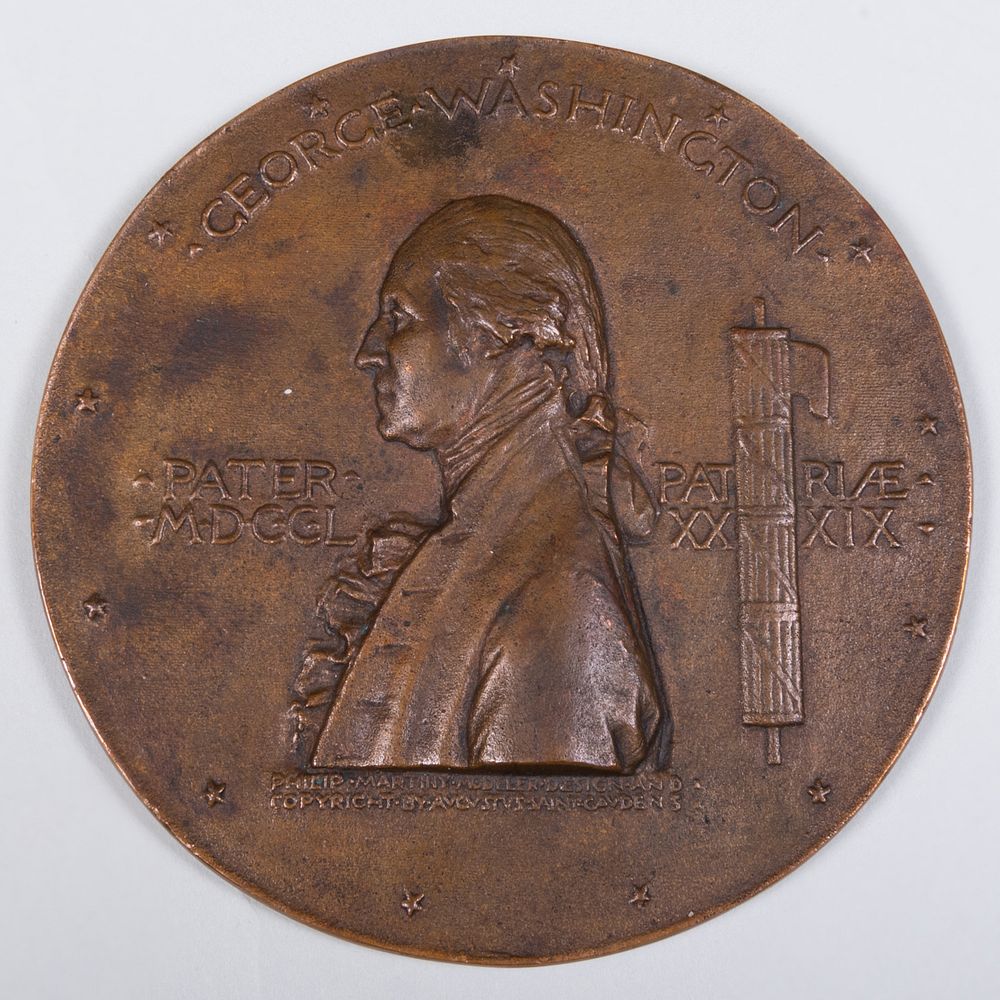 Appraisal: Philip Martiny and Augustus Saint-Gaudens George Washington Inaugural Centennial Medal