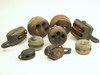 Appraisal: PULLEYS AND DEAD EYES - Lot of nine early sail