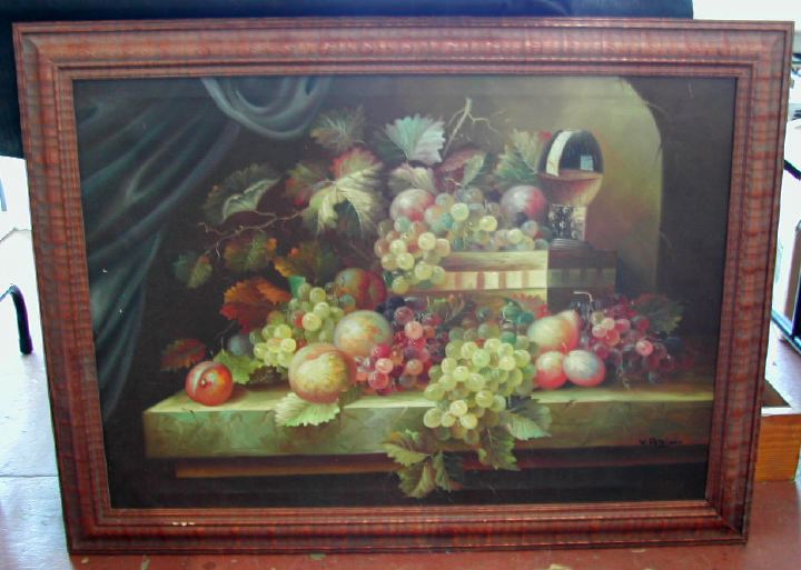 Appraisal: Continental School th Century Still Life with Fruit oil on