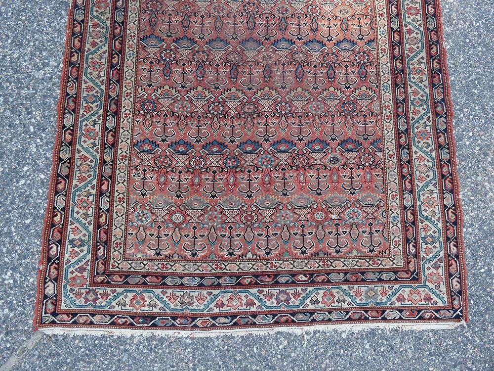 Appraisal: ANTIQUE MIR RUNNER Antique Mir hall runner carpet ft by