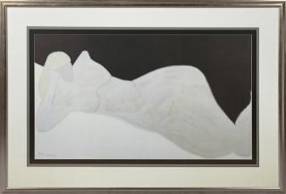 Appraisal: Milton Avery - Reclining Blonde Nude lithograph signed and dated