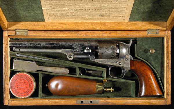 Appraisal: A Cased Colt London Model Navy percussion revolver Serial no