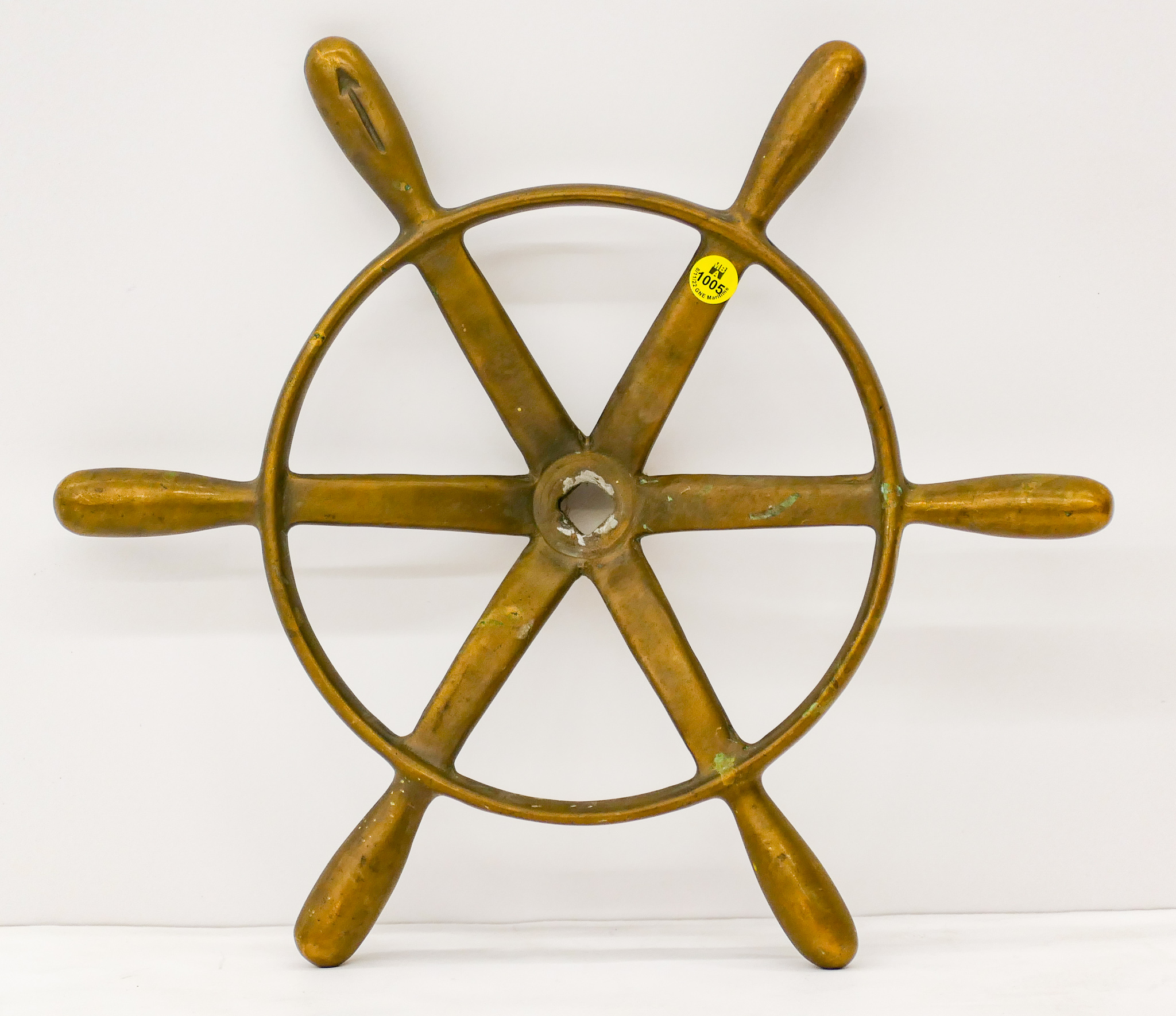 Appraisal: Vintage Brass Ships Wheel - Diameter ''