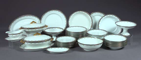 Appraisal: Seventy-Seven-Piece Robert Haviland Limoges Partial Porcelain Dinner Service for Twelve