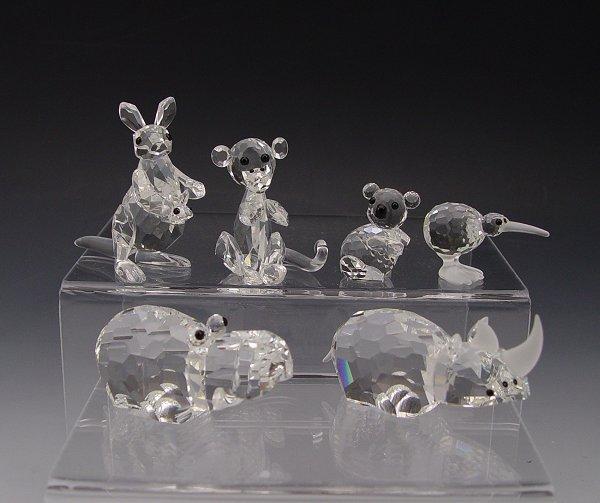 Appraisal: SWAROVSKI CRYSTAL FIGURINES FROM AFRICA AND AUSTRALIA ''African Wildlife'' -