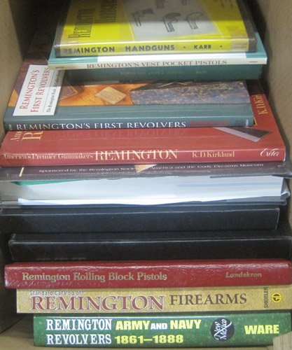 Appraisal: ELEVEN HARD BOUND BOOKS ABOUT REMINGTON FIREARMS Remington Army and