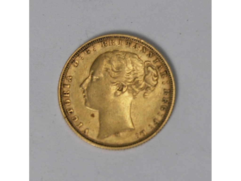 Appraisal: A Victoria young head sovereign Melbourne mint