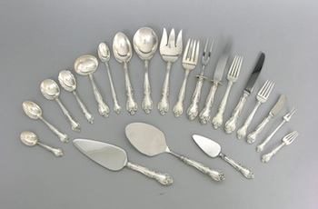 Appraisal: A Sterling Silver Flatware Service in the Melrose Pattern by