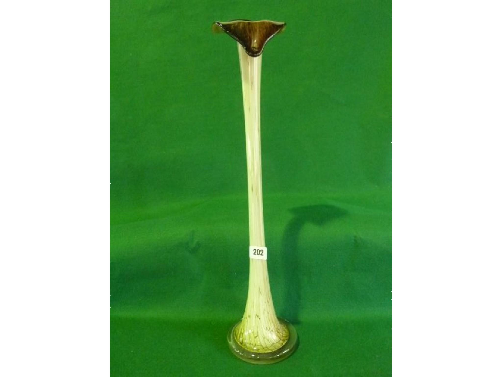 Appraisal: A substantial Murano style Jack in the pulpit vase cm